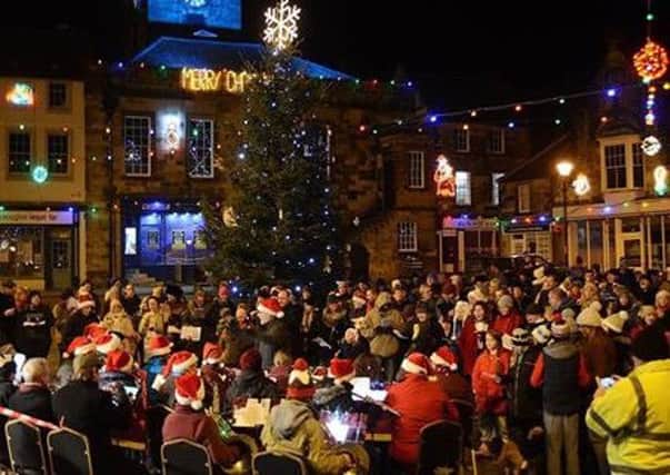 Crowds in the Market Place for the Big Sing. Picture by Steve Miller