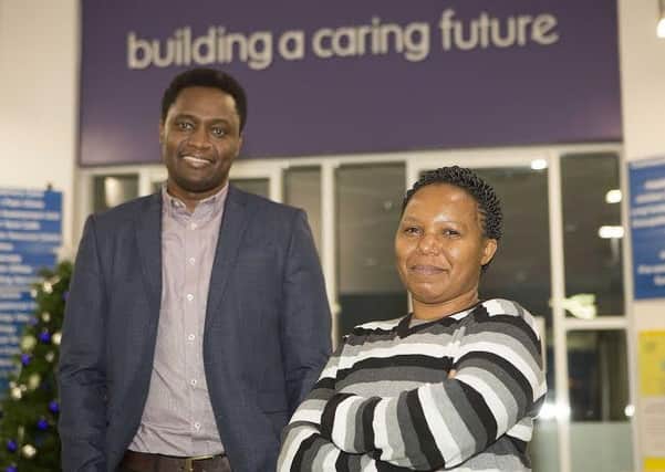 Dr Nicholaus Mazuguni and nurse Neema Natai from Tanzania who have learnt valuable skills and experience of the NHS during their placements at Northumbria Healthcare.