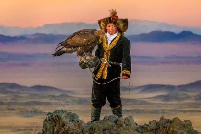 Aisholpan Nurgaiv is The Eagle Huntress. Photograph by Sony Pictures Classics