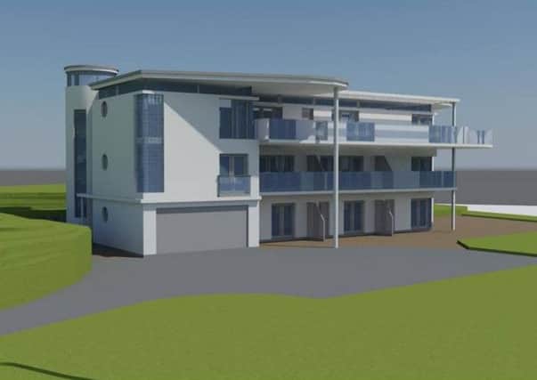 An artist's impression of the proposed scheme which was submitted with the original application.