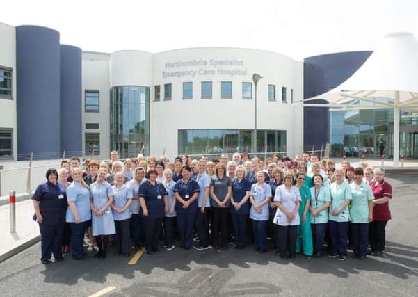 Staff at Northumbria Healthcares new emergency care hospital at Cramlington.