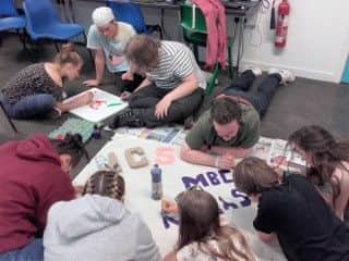 Young people taking part in Gallery Youth activities.