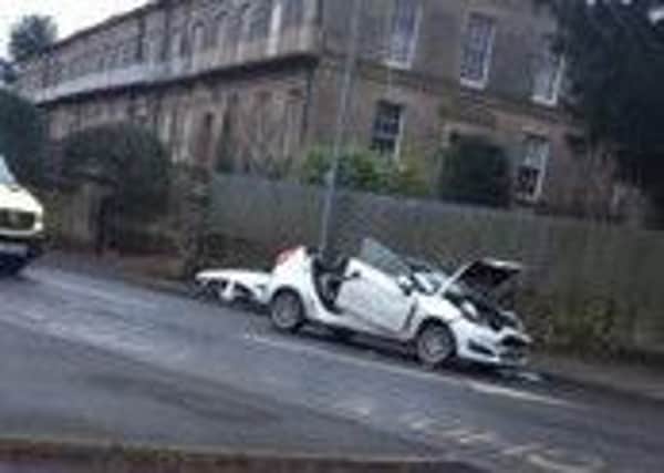 The crash happened along South Avenue, in Alnwick.