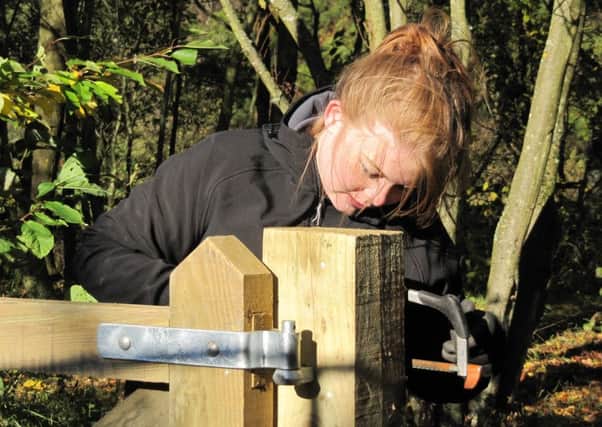 Young volunteer ranger Anna Robe, a student at Newcastle University, took part in the scheme last year.