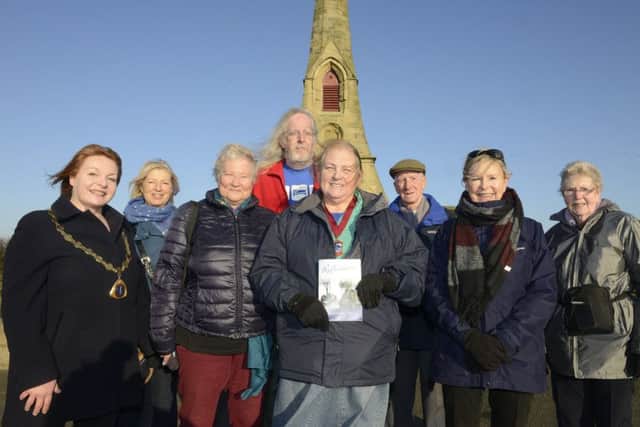 Ready to test out the route of the Amble History Trail.
 Picture by Jane Coltman