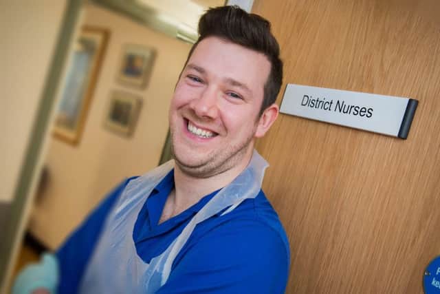 Former Northumbria apprentice Will New, who now works as a community staff nurse in North Tyneside. Picture by Gavin Duthie