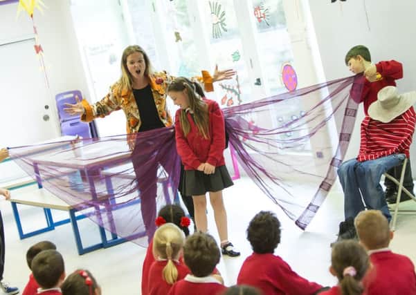 Storytellers from Seven Stories bring the magic of books to life for pupils.
