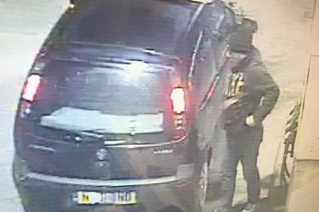 Do you know this man? He filled up his car with fuel before driving off without paying.