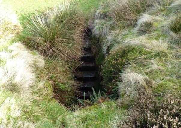 The mysterious steps down to the Cateran Hole.