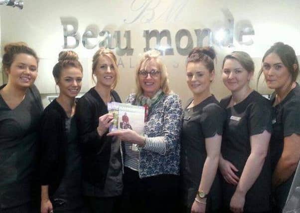 Beau Monde Spa, Lucker, held a Christmas Shopping Event in December which raised Â£1,279 for HospiceCare North Northumberland.