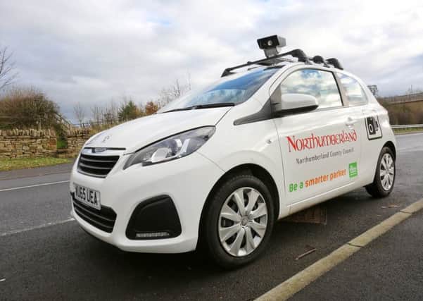 Northumberland County Council's parking enforcement camera car.