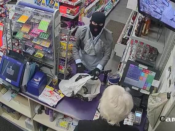 The attempted robbery caught on cctv.