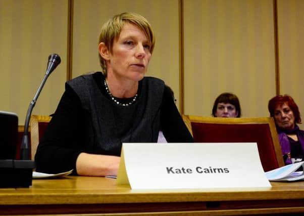 Kate Cairns at the inquiry.