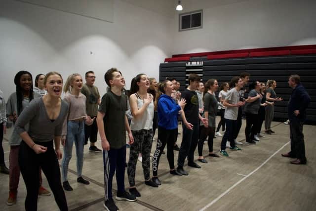 The rehearsals for Fame the Musical.