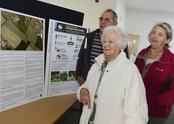 An exhibition unveiling plans for 500 new homes in Amble last October. Picture by Jane Coltman