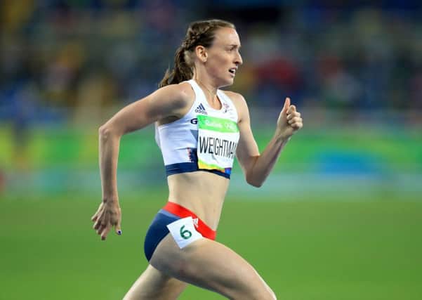 Great Britain's Laura Weightman competing in the Women's 1500m Final at the Olympic Stadium on the eleventh day of the Rio Olympics Games, Brazil. Picture date: Tuesday August 16, 2016. Photo credit should read: Mike Egerton/PA Wire. EDITORIAL USE ONLY