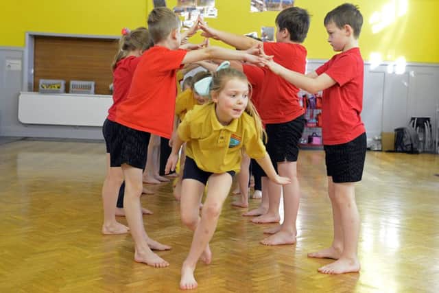The dance workshop at Shilbottle Primary School. Picture by Jane Coltman