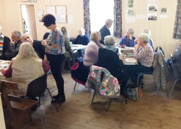 The fund-raising coffee morning for CAN at Ellingham Village Hall.