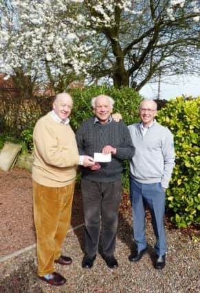 Amble and Warkworth Rotary Club has presented two more cheques from the proceeds of their highly successful Christmas collection. The first, for Â£250 to the North of England Refugee Service, was presented by Rotarians Derek Conway (Left) and Dick Wailes (Right) to the Reverend Ben Hopkinson a volunteer and former Chairman of the Service which welcomed and mentored 1700 refugees from arrival to settlement during 2016.
