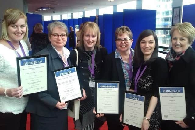 Staff from Northumbria Healthcare NHS Foundation Trust at the Patient Experience Network National Awards