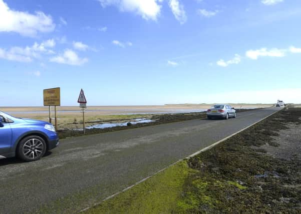 Holy Island causeway. Picture by Jane Coltman