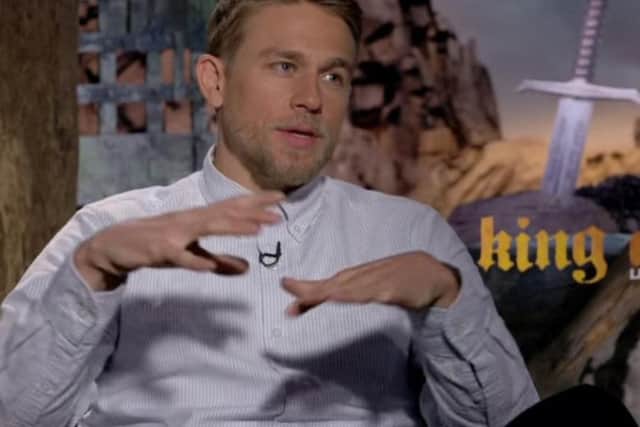 The star of King Arthur, Charlie Hunnam, talks about Northumbria.