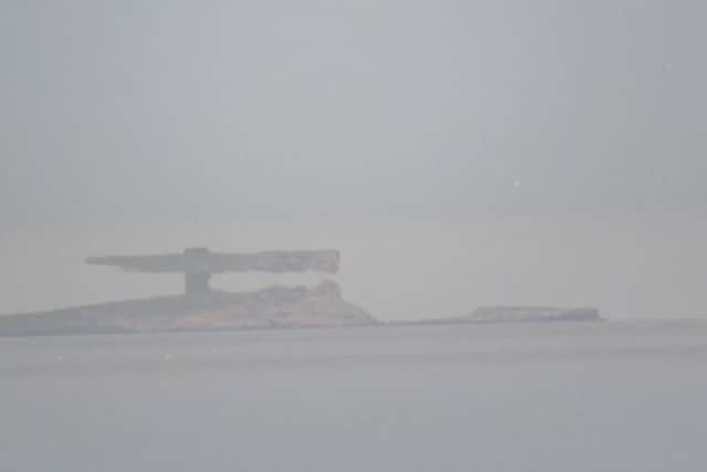 A Fata Morgana affects the view looking towards the Farne Islands. Pictures by Craig Land