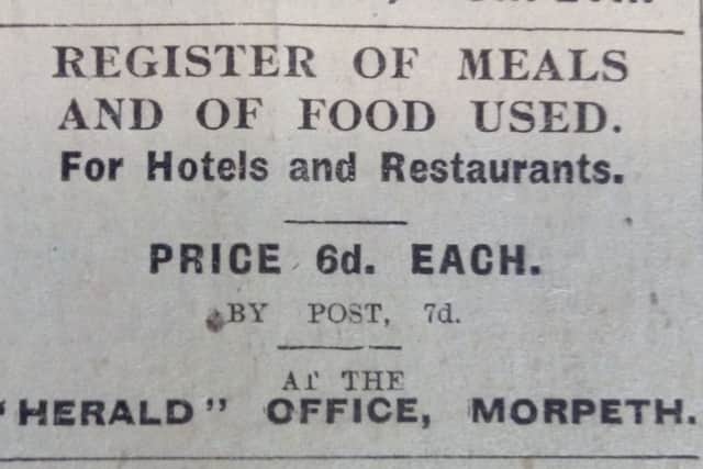 HERALD WAR REPORT: Advert from the Morpeth Herald, June 1, 1917.
