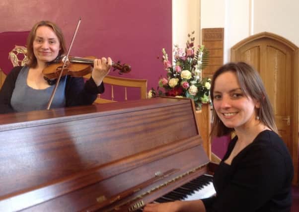 Talented performers Iona Brown on violin, and Jenny Martins on piano, delighted the audience at the recent St Georges Church lunchtime concert in Morpeth.