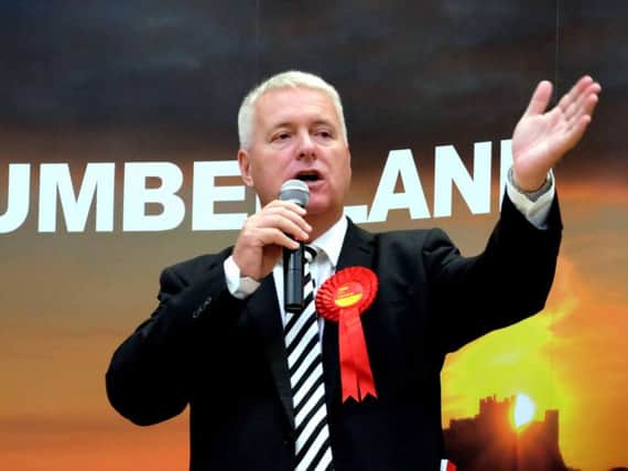 Ian Lavery wins the Wansbeck seat. Picture by Jane Coltman