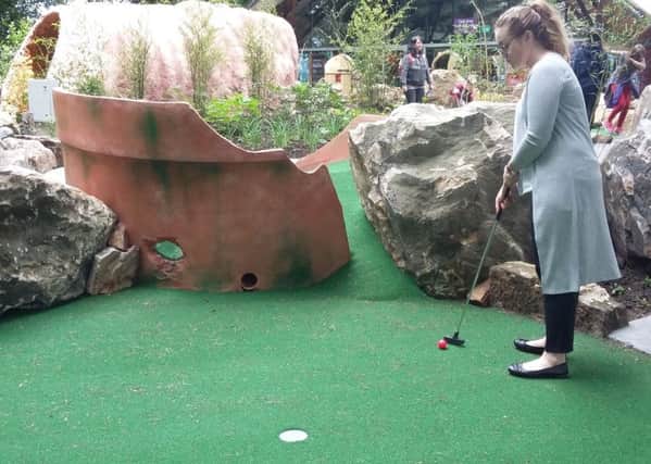 The new adventure golf course at The Alnwick Garden.