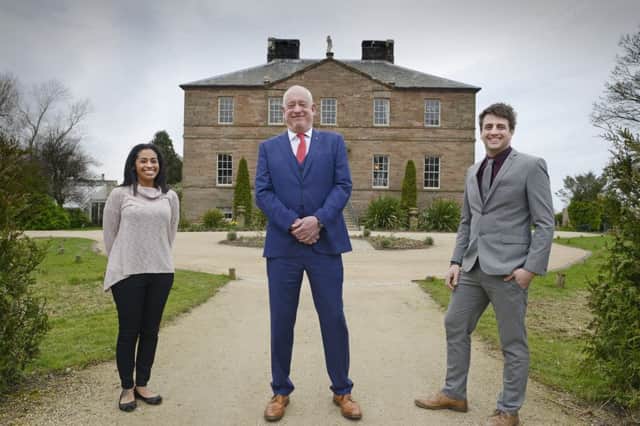 Reception and administration manager Adele Goodchild, general manager John Parker and assistant general manager James Martin at the award-winning Newton Hall. Picture by Jane Coltman