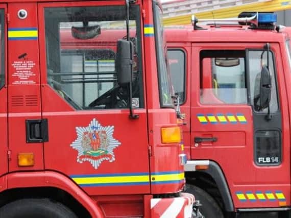 A fire crew put out a bin blaze in the early hours.