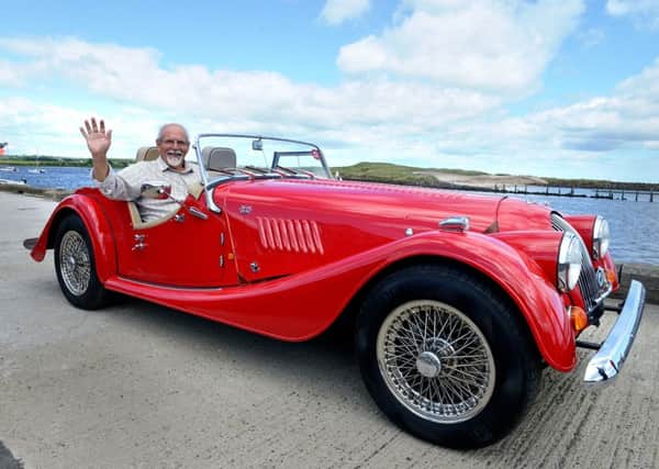 David Weddle was delighted to show off his Morgan sports car at the Mauretania Day in Amble. Picture by Jane Coltman
