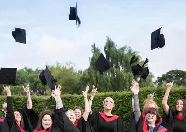 Northumberland College graduates celebrate their success.