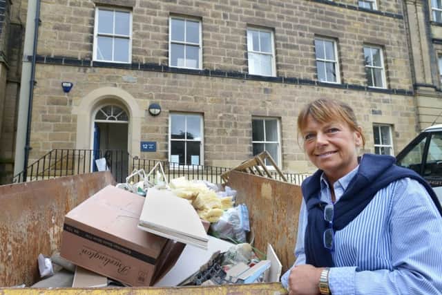 Debbie Cook outside what will be the Cookie Jar Hotel in Bailiffgate, Alnwick.  Picture by Jane Coltman