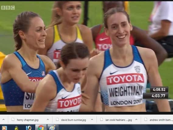 A delighted Laura Weightman after the race.