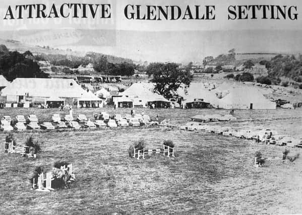 The Glendale showfield in the Gazette 50 years ago.