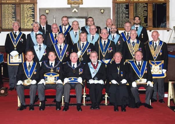 Freemasons from Alnwick Lodge.