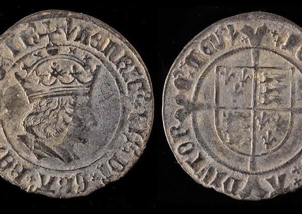 One of the coins found at Warkworth.