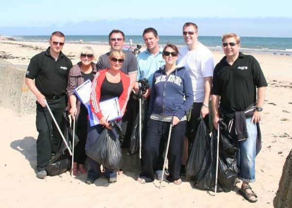 Beach cleans are taking place in north Northumberland.
