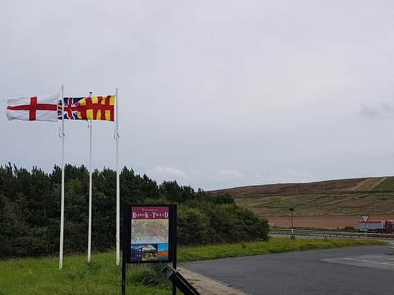The English-Scottish border near Berwick.
