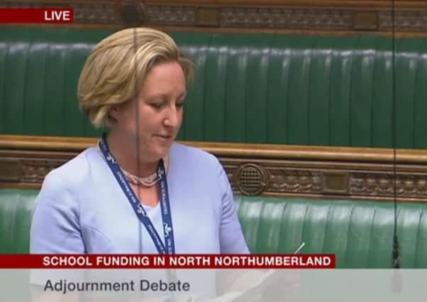 Berwick MP Anne-Marie Trevelyan speaking in the House of Commons.