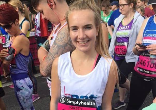 Kirsty Hensleigh at the Great North Run.