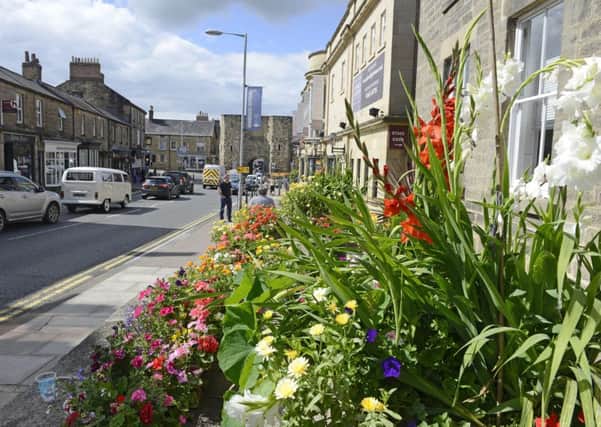 Alnwick has won gold in Northumbria in Bloom. Picture by Jane Coltman