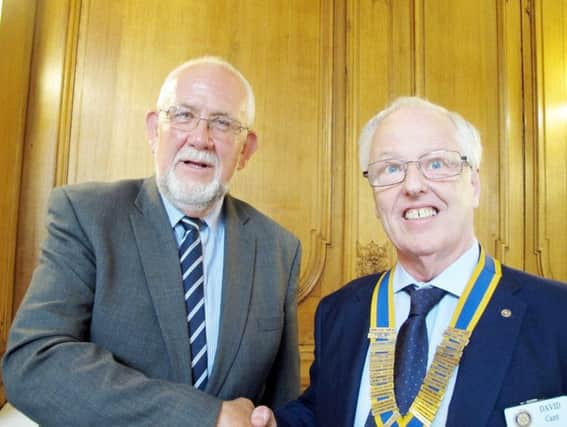 The Rotary Club of Alnwick recently held its handover meeting, outgoing President Dave Campbell handing over to our new President David Cant.
