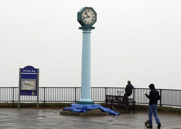 The clock on the seafront at Whitley Bay.
 Picture by Jane Coltman