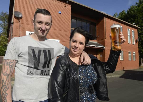 The Hartford Pub manager Lucy Crake pictured with her partner Craig Merrigan. The establishment re-opened in the summer.  Picture by Jane Coltman.