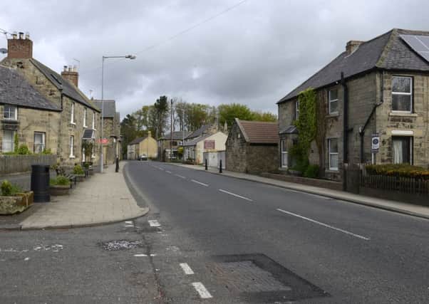 The A697 Front Street in Longframlington. Picture by Jane Coltman
