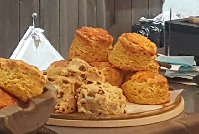 Eating Out at Cafe Vault - scones.